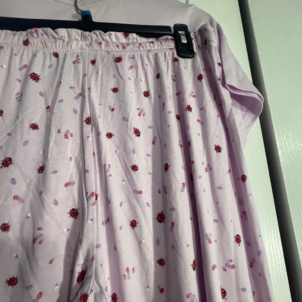 Rae Dunn Pink Pajama Set with Floral Pattern - Picture 11 of 13